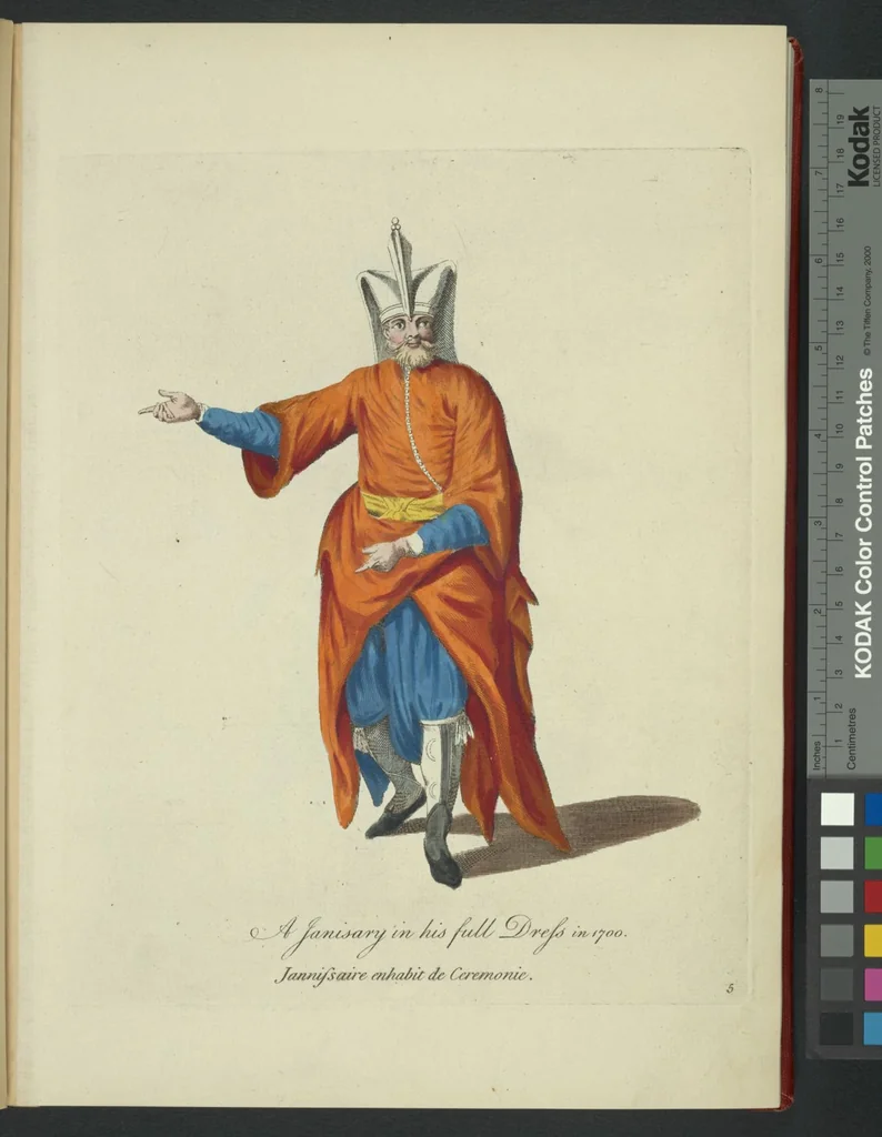 An illustration from Recueil des habillements de différentes nations, 1757, leaf 254
