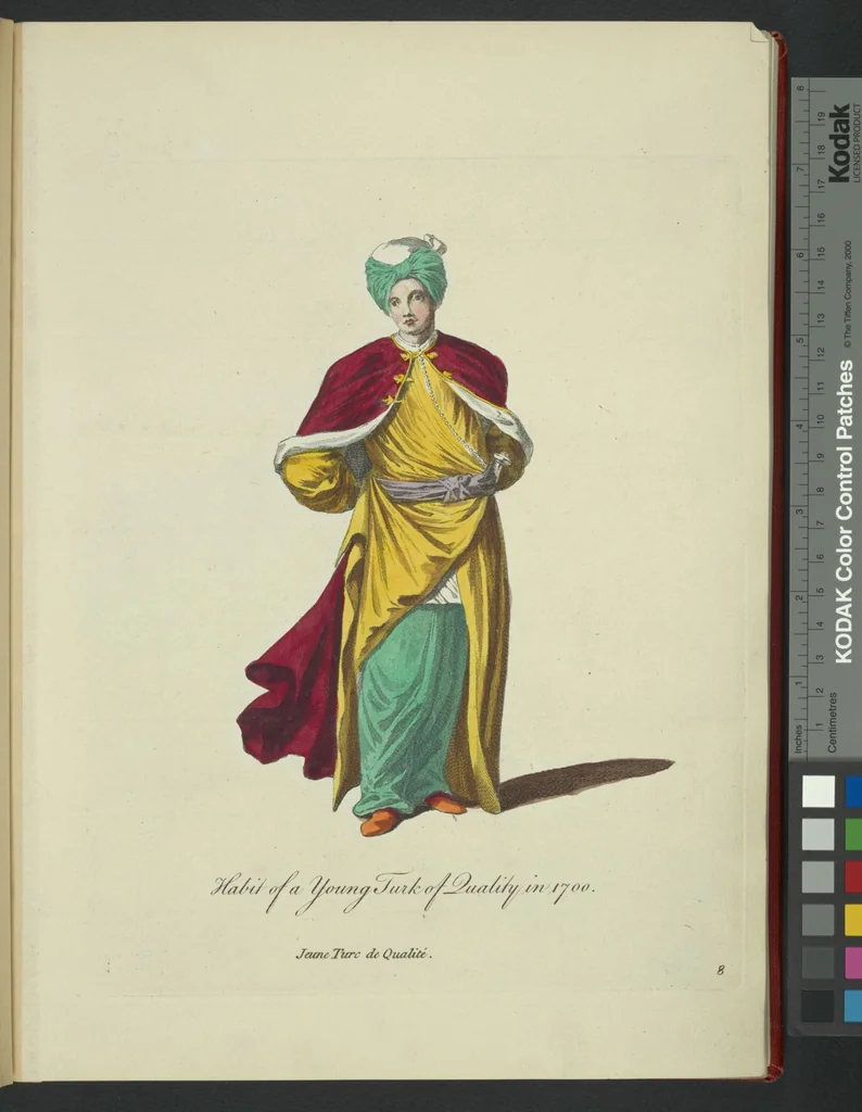 An illustration from Recueil des habillements de différentes nations, 1757, leaf 257