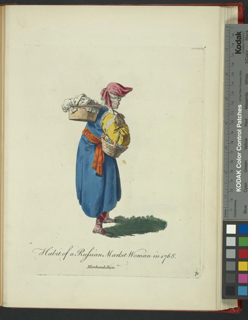 An illustration from Recueil des habillements de différentes nations, 1757, leaf 323