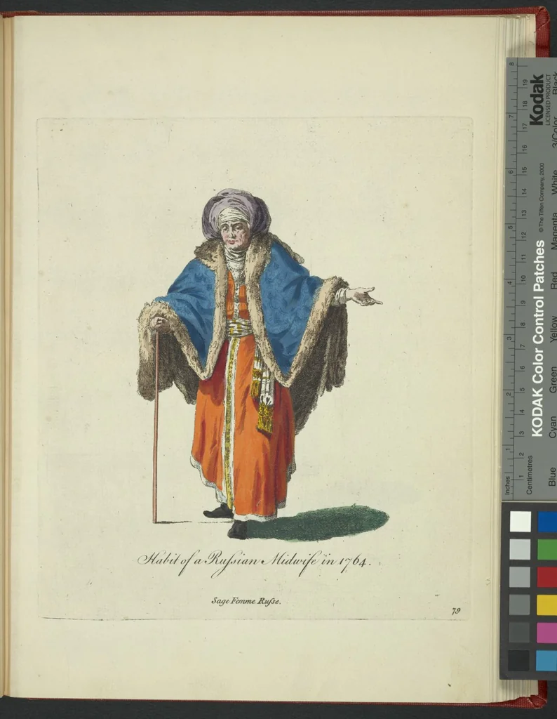 An illustration from Recueil des habillements de différentes nations, 1757, leaf 328