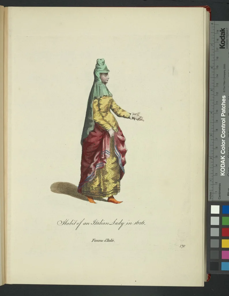 An illustration from Recueil des habillements de différentes nations, 1757, leaf 422
