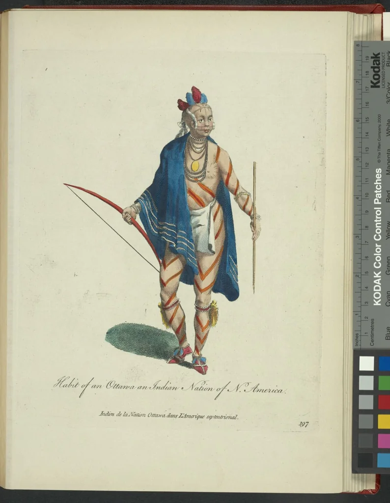 An illustration from Recueil des habillements de différentes nations, 1757, leaf 449