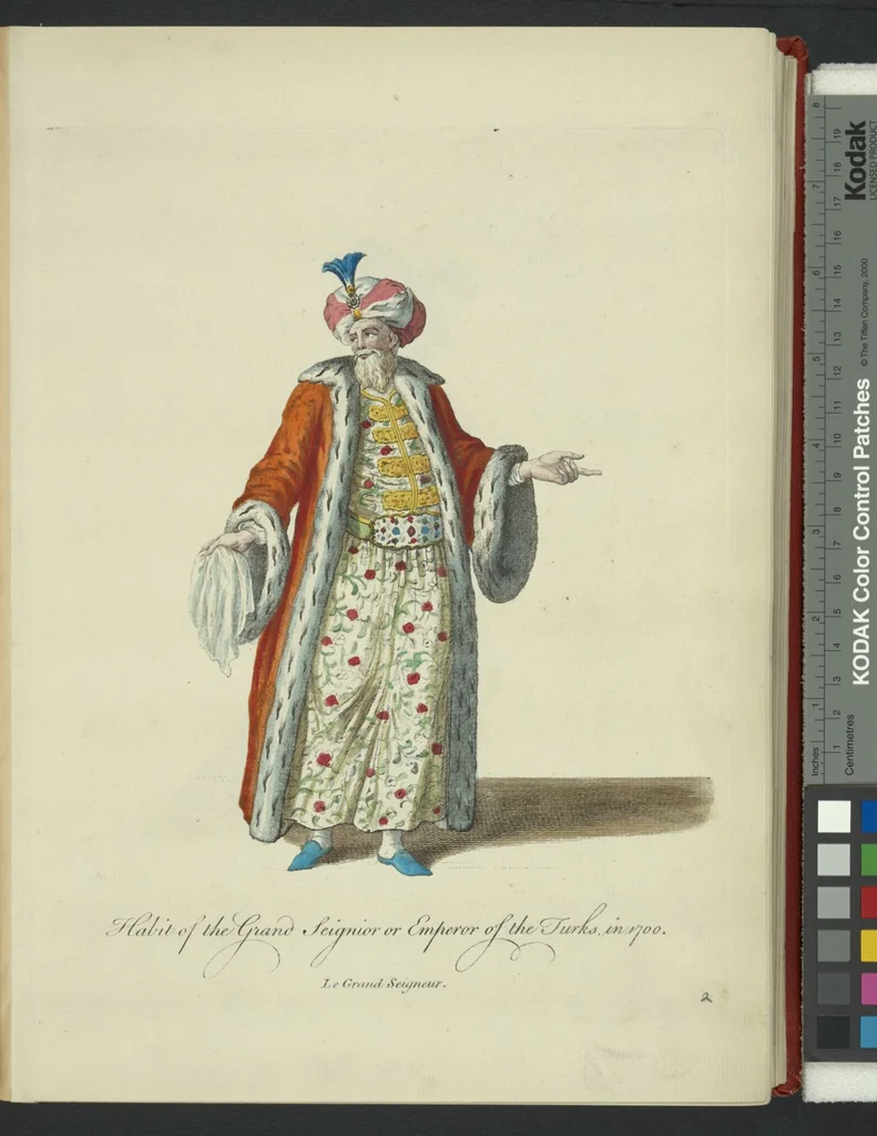 An illustration from Recueil des habillements de différentes nations, 1757, leaf 5