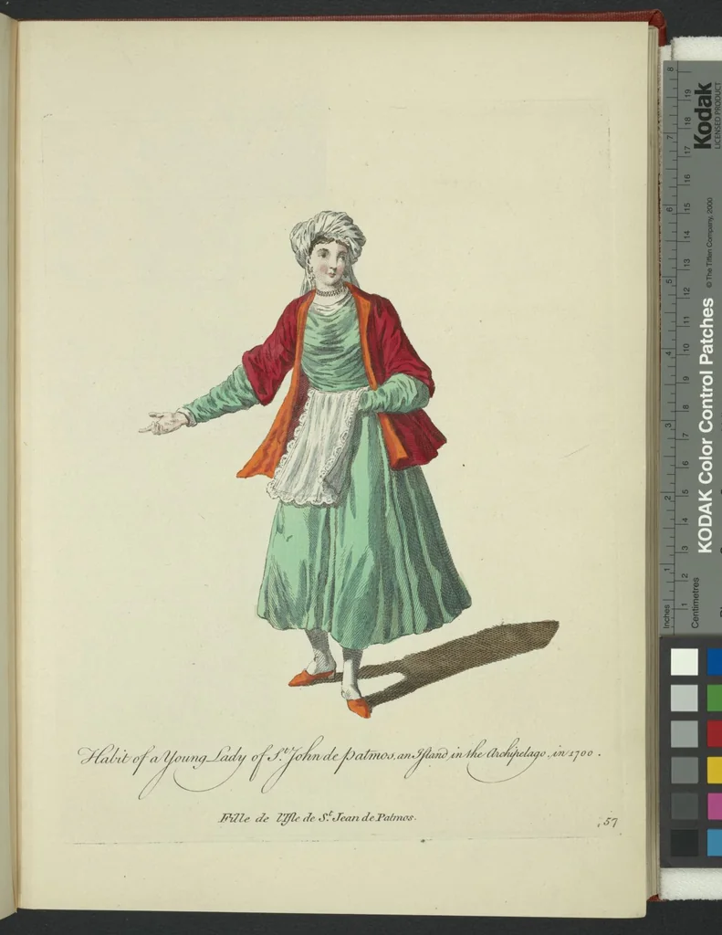 An illustration from Recueil des habillements de différentes nations, 1757, leaf 60