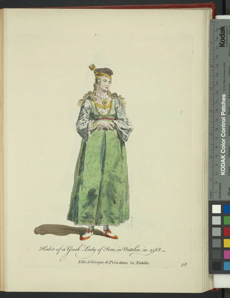 An illustration from Recueil des habillements de différentes nations, 1757, leaf 61