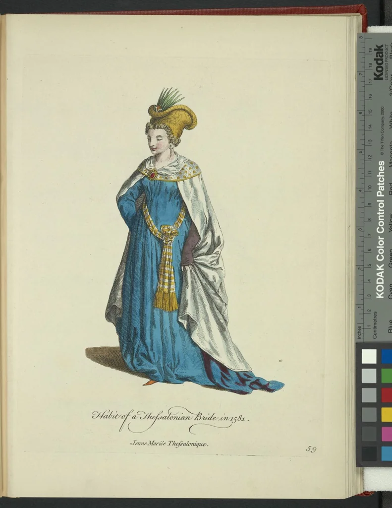 An illustration from Recueil des habillements de différentes nations, 1757, leaf 62