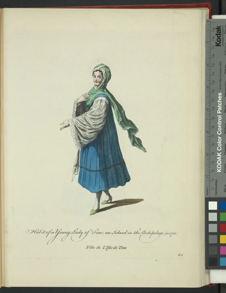 An illustration from Recueil des habillements de différentes nations, 1757, leaf 63