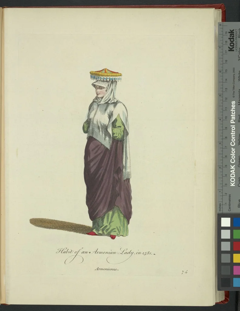 An illustration from Recueil des habillements de différentes nations, 1757, leaf 77