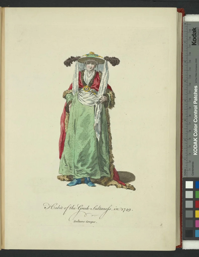 An illustration from Recueil des habillements de différentes nations, 1757, leaf 8