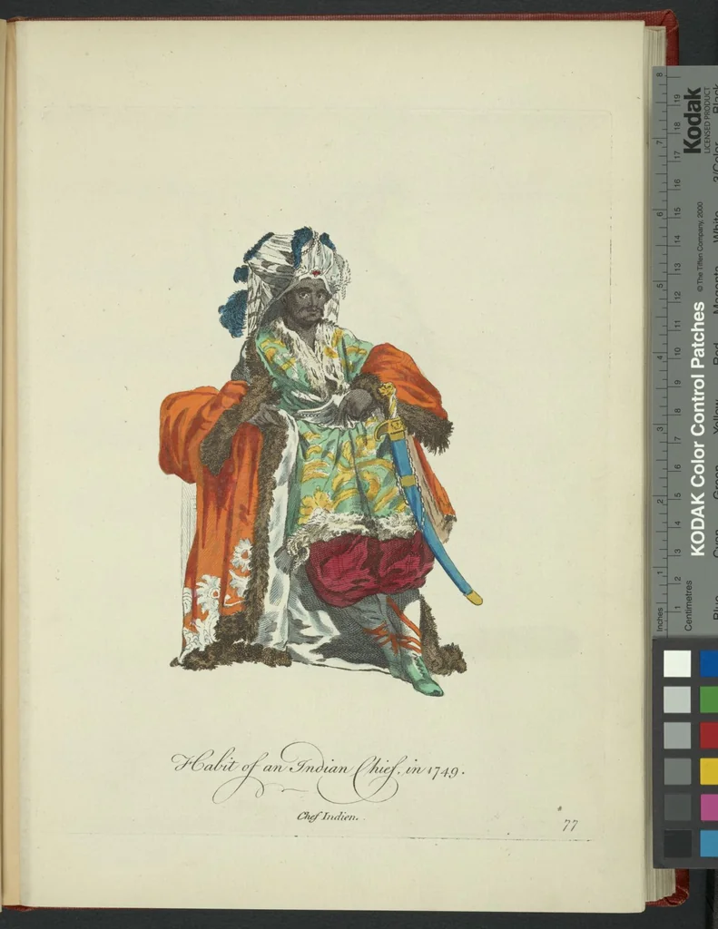 An illustration from Recueil des habillements de différentes nations, 1757, leaf 80