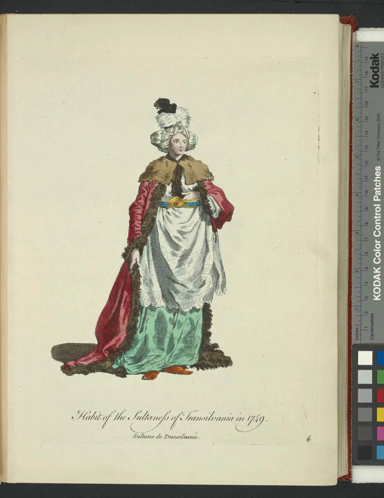 An illustration from Recueil des habillements de différentes nations, 1757, leaf 9