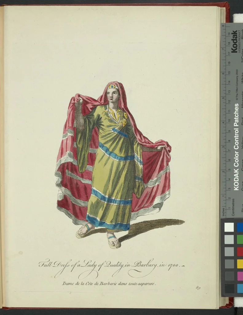 An illustration from Recueil des habillements de différentes nations, 1757, leaf 92