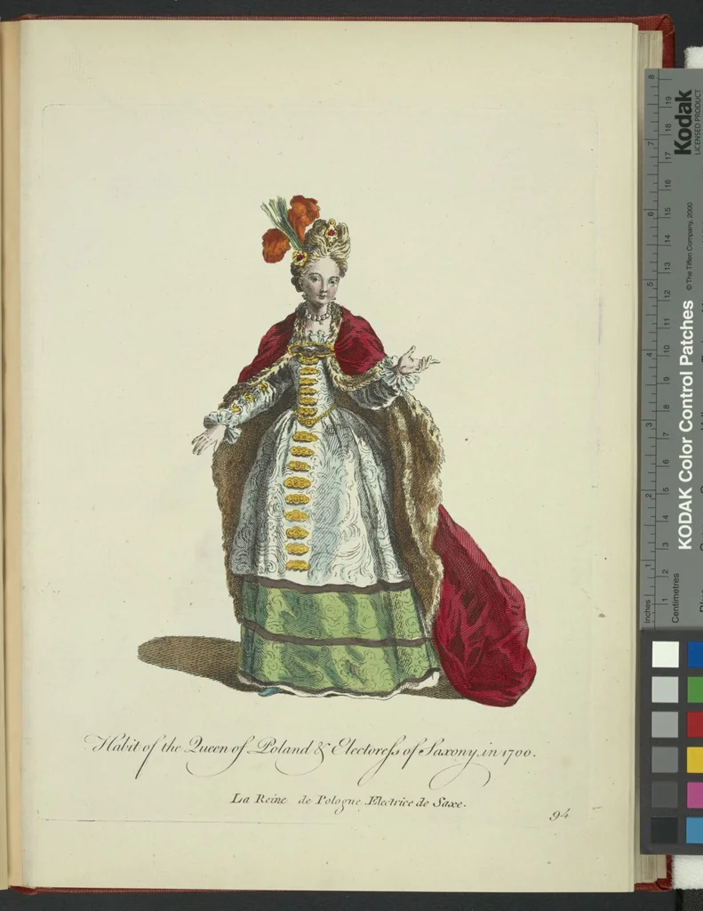 An illustration from Recueil des habillements de différentes nations, 1757, leaf 97
