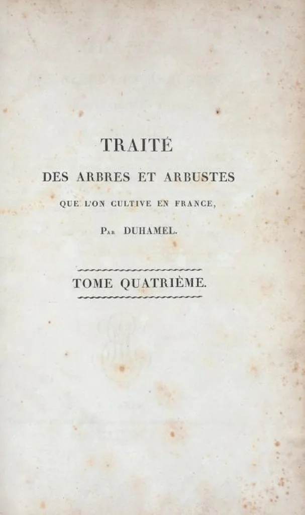An illustration from Nouveau Duhamel, 1801, leaf 193