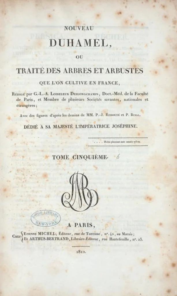 An illustration from Nouveau Duhamel, 1801, leaf 348
