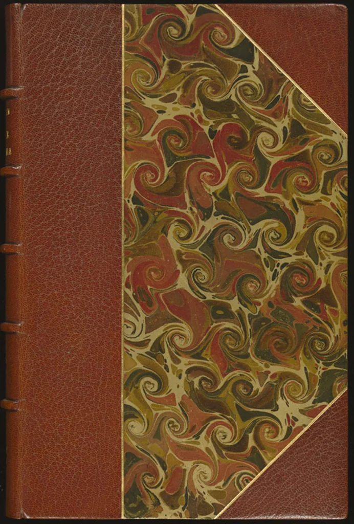 An illustration from Bookbinding : books bequeathed by William Augustus Spencer, 1880, leaf 1