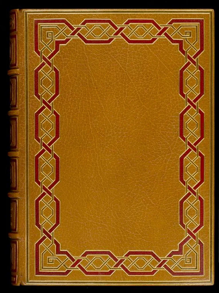 An illustration from Bookbinding : books bequeathed by William Augustus Spencer, 1880, leaf 102