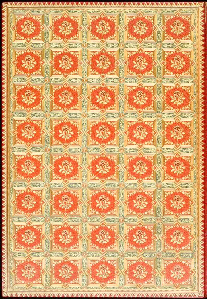 An illustration from Bookbinding : books bequeathed by William Augustus Spencer, 1880, leaf 105