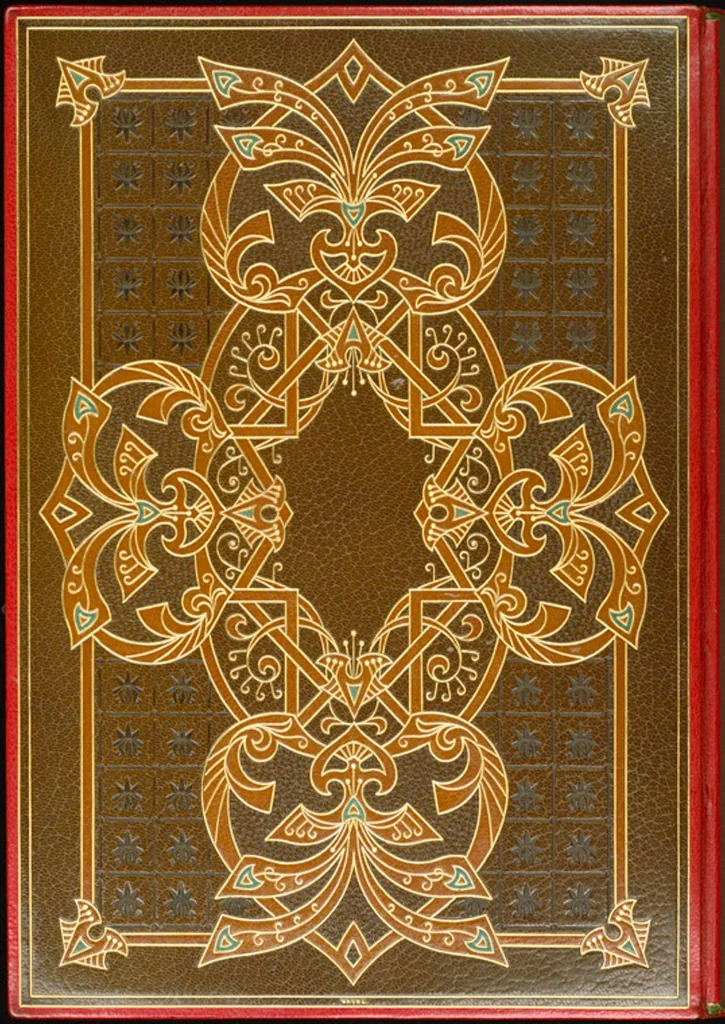 An illustration from Bookbinding : books bequeathed by William Augustus Spencer, 1880, leaf 112