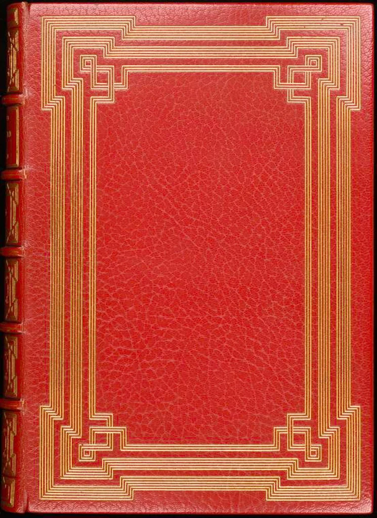 An illustration from Bookbinding : books bequeathed by William Augustus Spencer, 1880, leaf 125