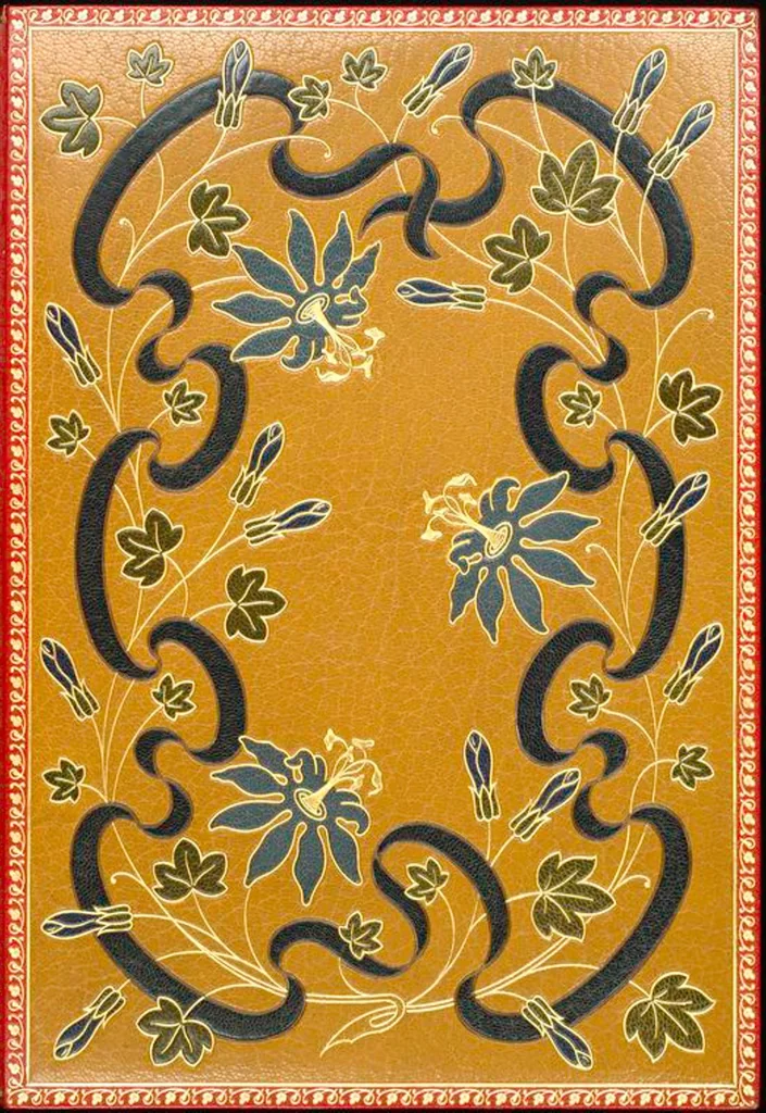 An illustration from Bookbinding : books bequeathed by William Augustus Spencer, 1880, leaf 129