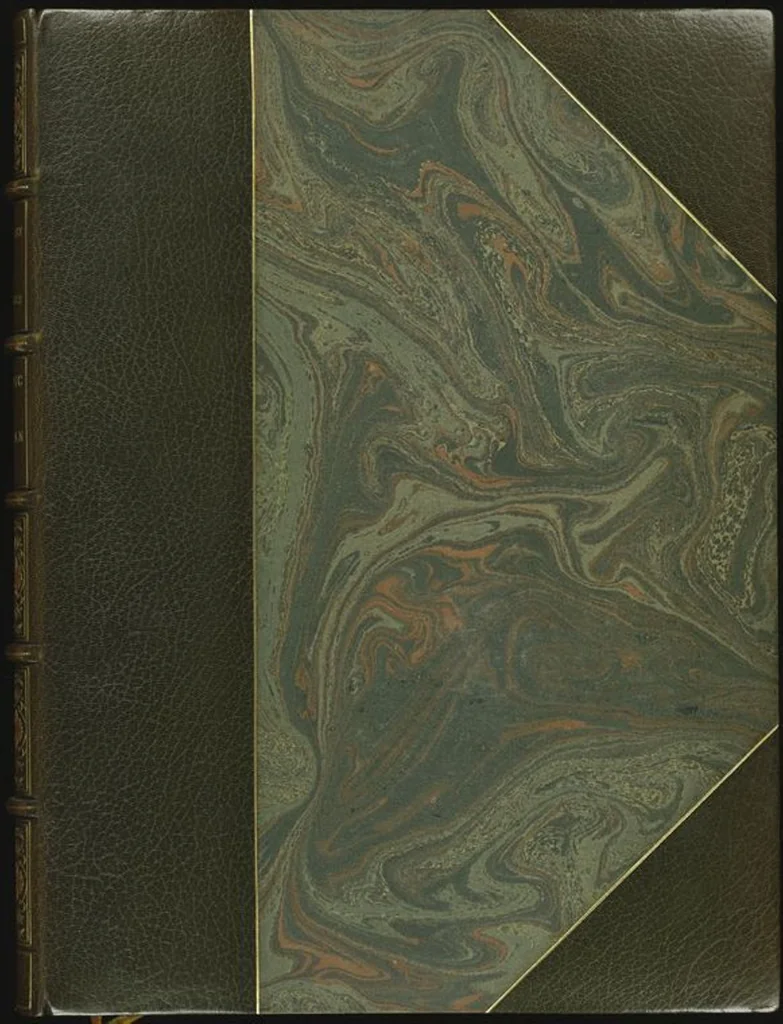 An illustration from Bookbinding : books bequeathed by William Augustus Spencer, 1880, leaf 15