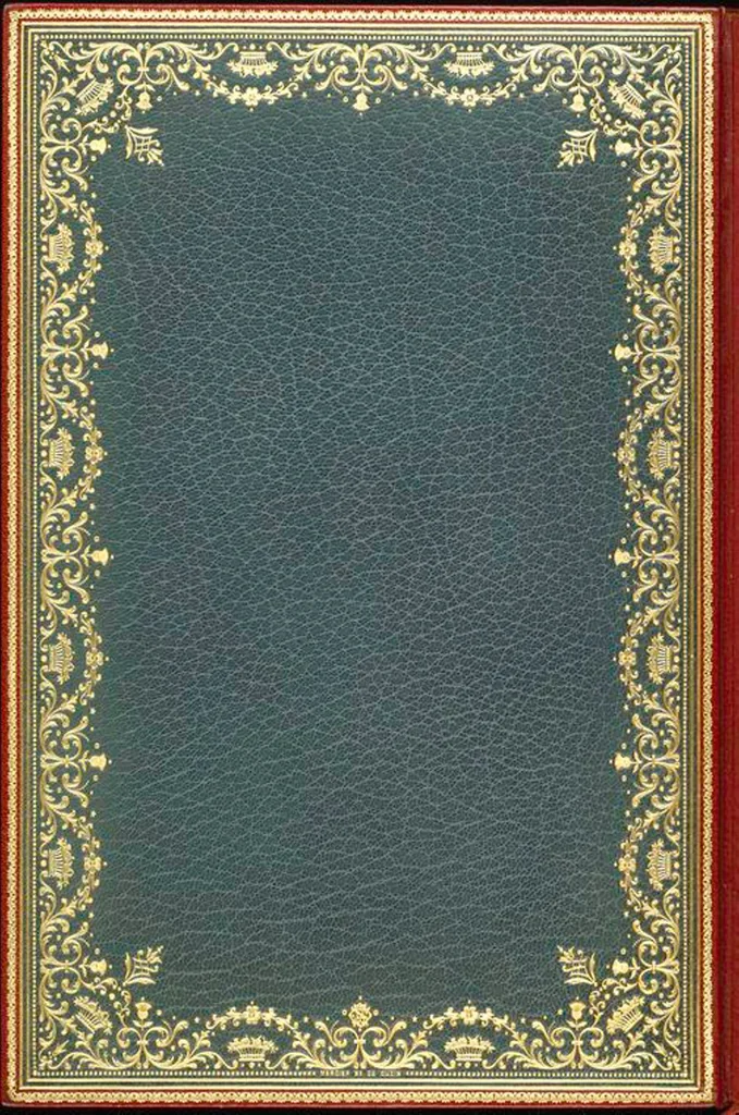 An illustration from Bookbinding : books bequeathed by William Augustus Spencer, 1880, leaf 196