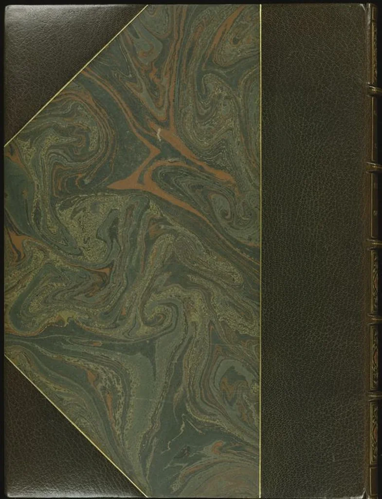 An illustration from Bookbinding : books bequeathed by William Augustus Spencer, 1880, leaf 20