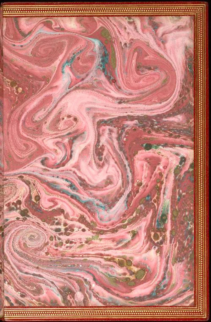 An illustration from Bookbinding : books bequeathed by William Augustus Spencer, 1880, leaf 206