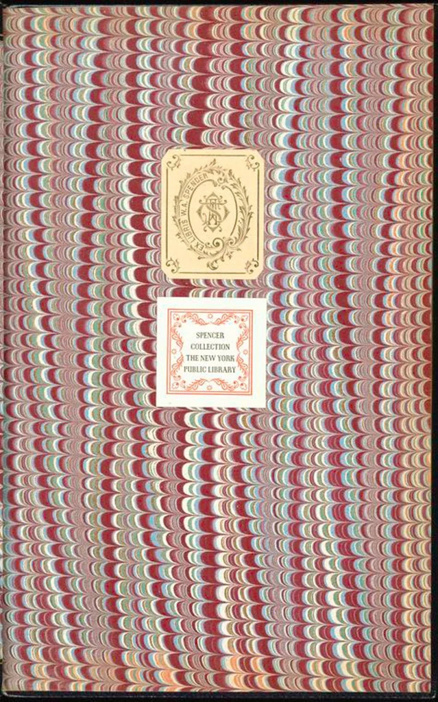 An illustration from Bookbinding : books bequeathed by William Augustus Spencer, 1880, leaf 225