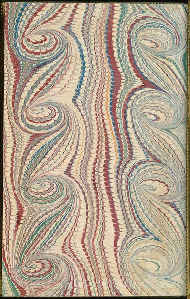 An illustration from Bookbinding : books bequeathed by William Augustus Spencer, 1880, leaf 240