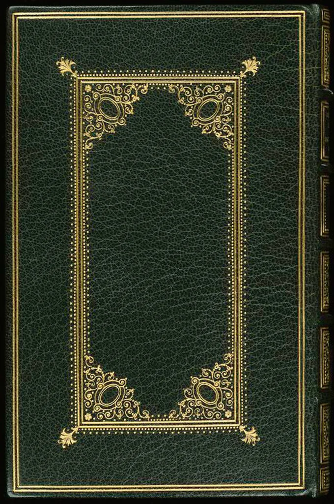 An illustration from Bookbinding : books bequeathed by William Augustus Spencer, 1880, leaf 242