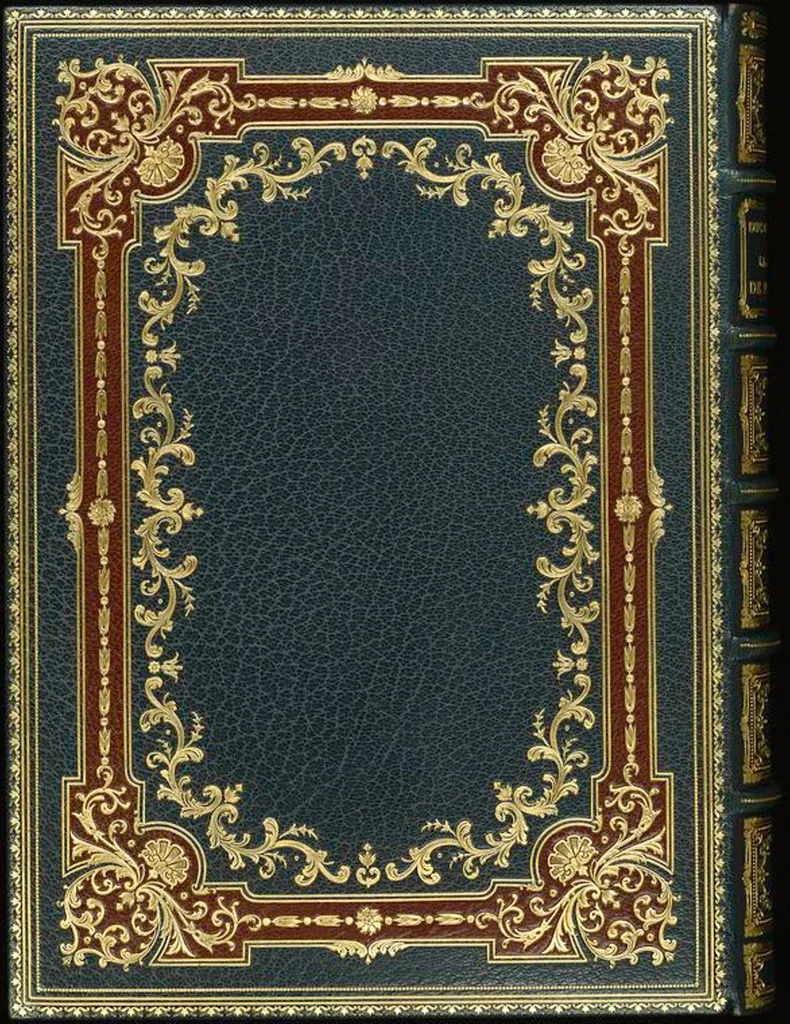 An illustration from Bookbinding : books bequeathed by William Augustus Spencer, 1880, leaf 256