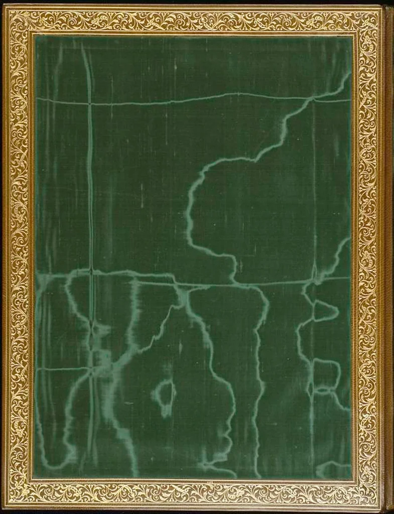 An illustration from Bookbinding : books bequeathed by William Augustus Spencer, 1880, leaf 266