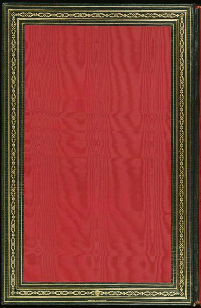 An illustration from Bookbinding : books bequeathed by William Augustus Spencer, 1880, leaf 287