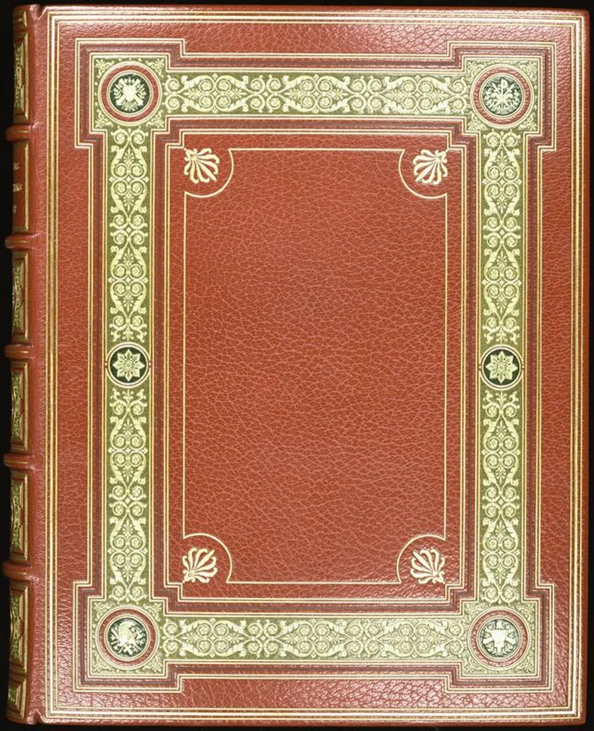 An illustration from Bookbinding : books bequeathed by William Augustus Spencer, 1880, leaf 328