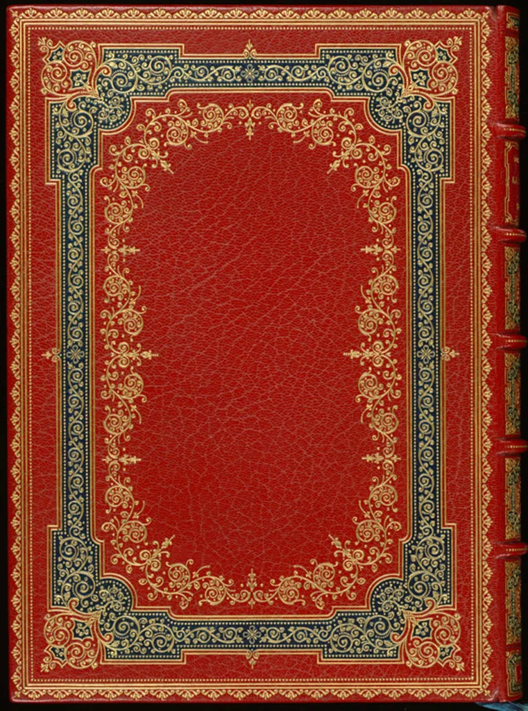 An illustration from Bookbinding : books bequeathed by William Augustus Spencer, 1880, leaf 34