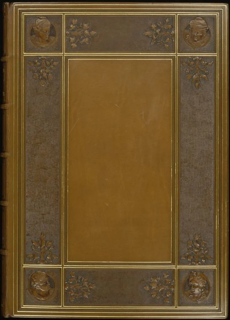 An illustration from Bookbinding : books bequeathed by William Augustus Spencer, 1880, leaf 342