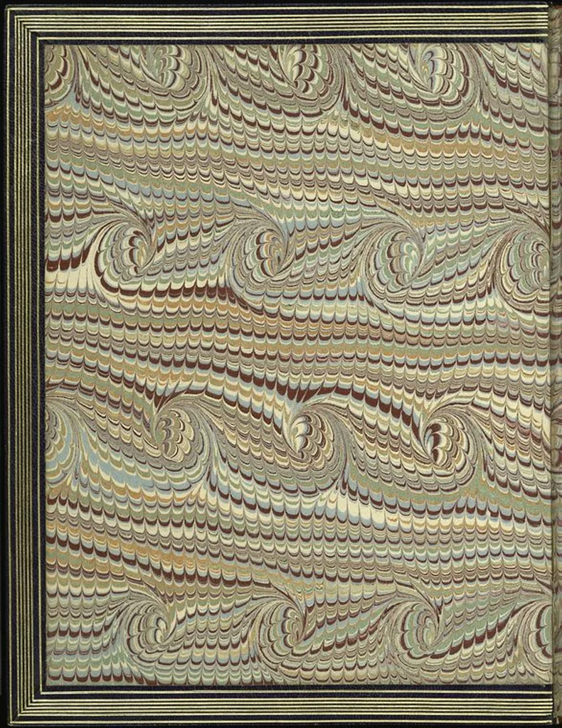 An illustration from Bookbinding : books bequeathed by William Augustus Spencer, 1880, leaf 371