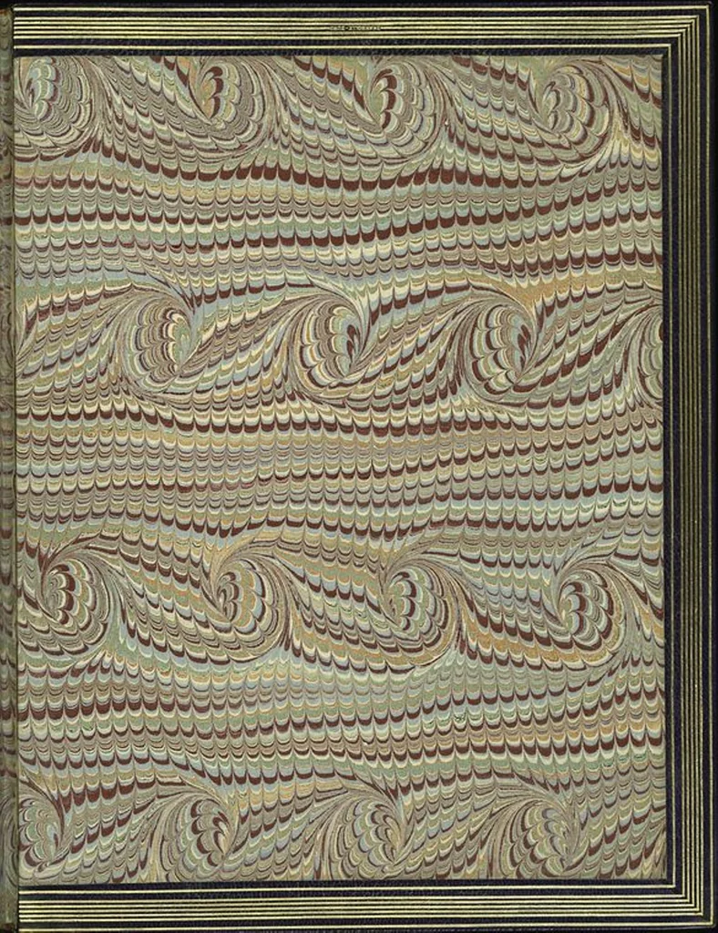 An illustration from Bookbinding : books bequeathed by William Augustus Spencer, 1880, leaf 374