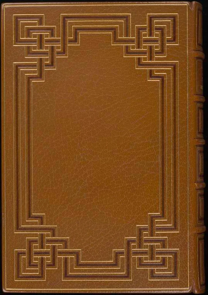 An illustration from Bookbinding : books bequeathed by William Augustus Spencer, 1880, leaf 382