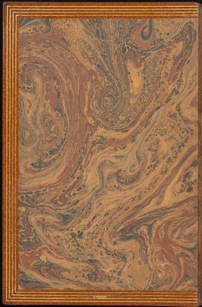 An illustration from Bookbinding : books bequeathed by William Augustus Spencer, 1880, leaf 385