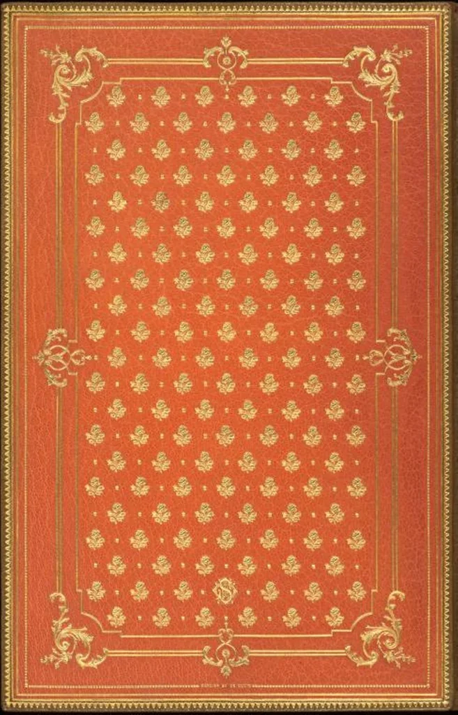 An illustration from Bookbinding : books bequeathed by William Augustus Spencer, 1880, leaf 392