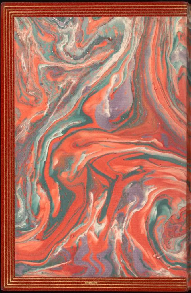 An illustration from Bookbinding : books bequeathed by William Augustus Spencer, 1880, leaf 399