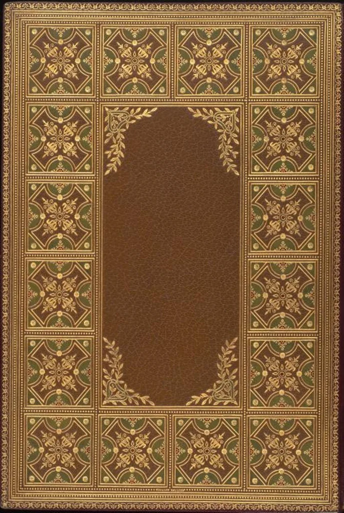 An illustration from Bookbinding : books bequeathed by William Augustus Spencer, 1880, leaf 406
