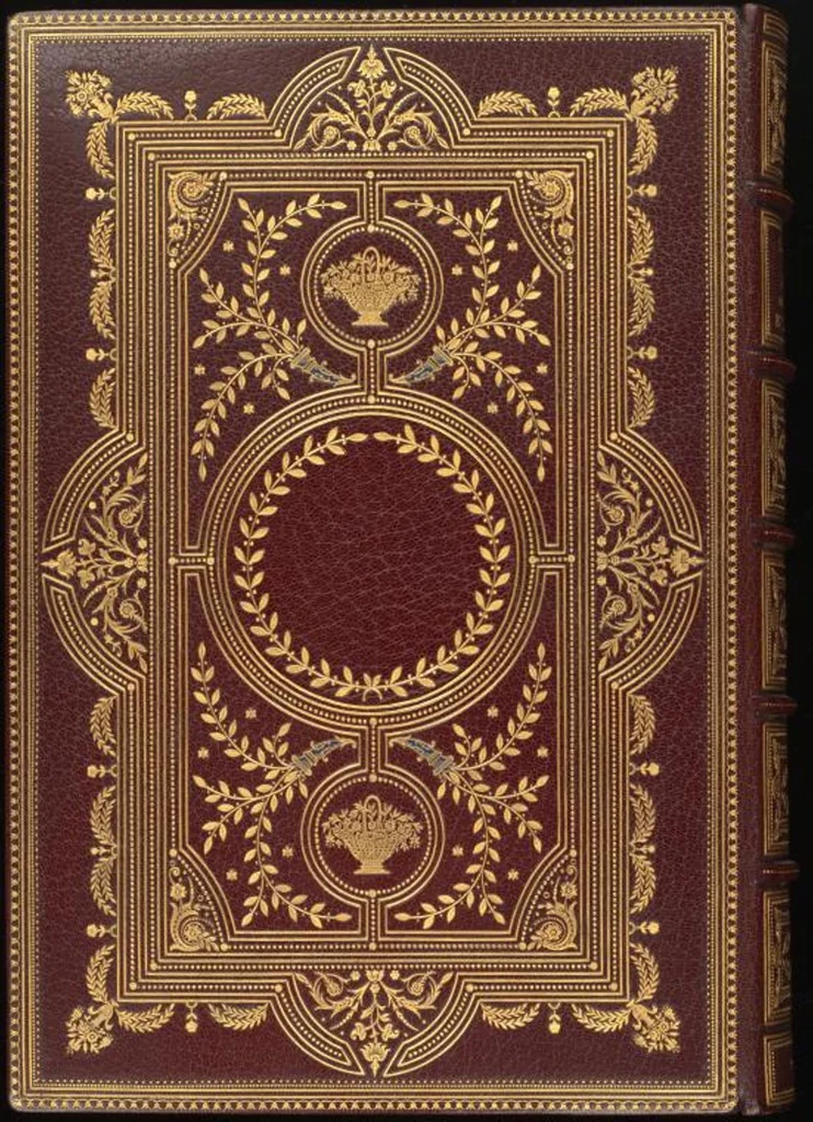 An illustration from Bookbinding : books bequeathed by William Augustus Spencer, 1880, leaf 410