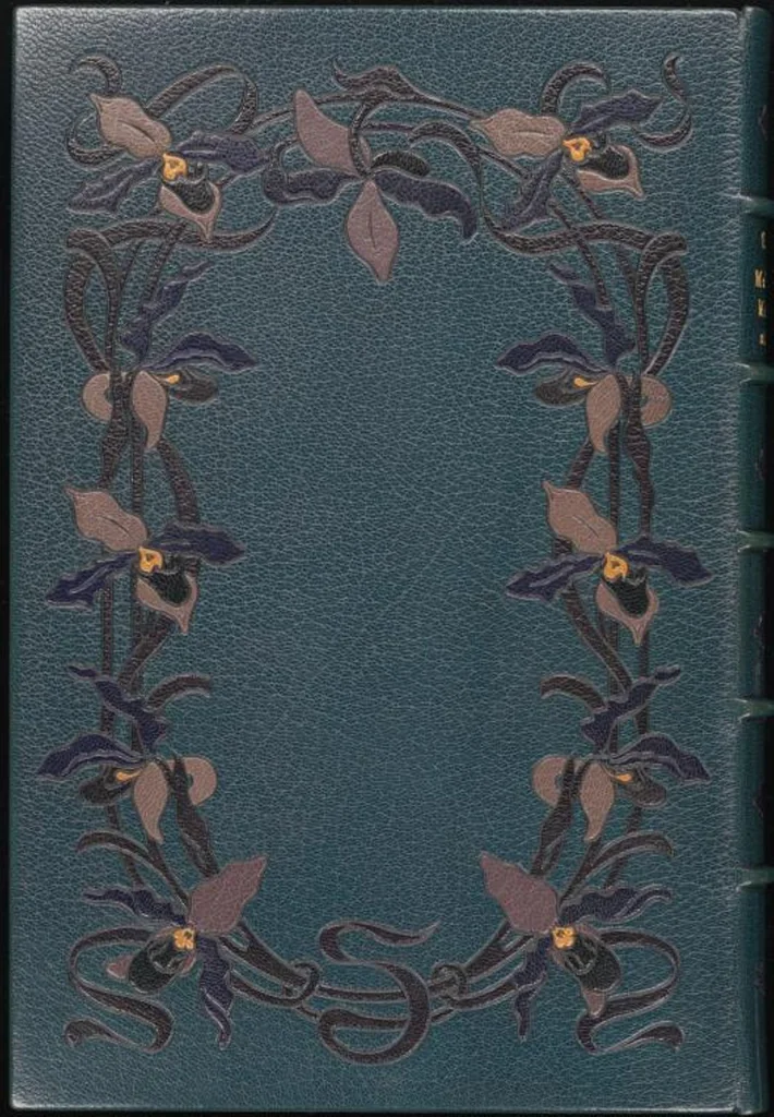 An illustration from Bookbinding : books bequeathed by William Augustus Spencer, 1880, leaf 424