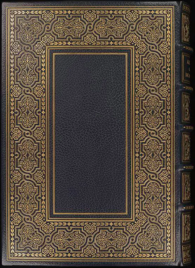 An illustration from Bookbinding : books bequeathed by William Augustus Spencer, 1880, leaf 438
