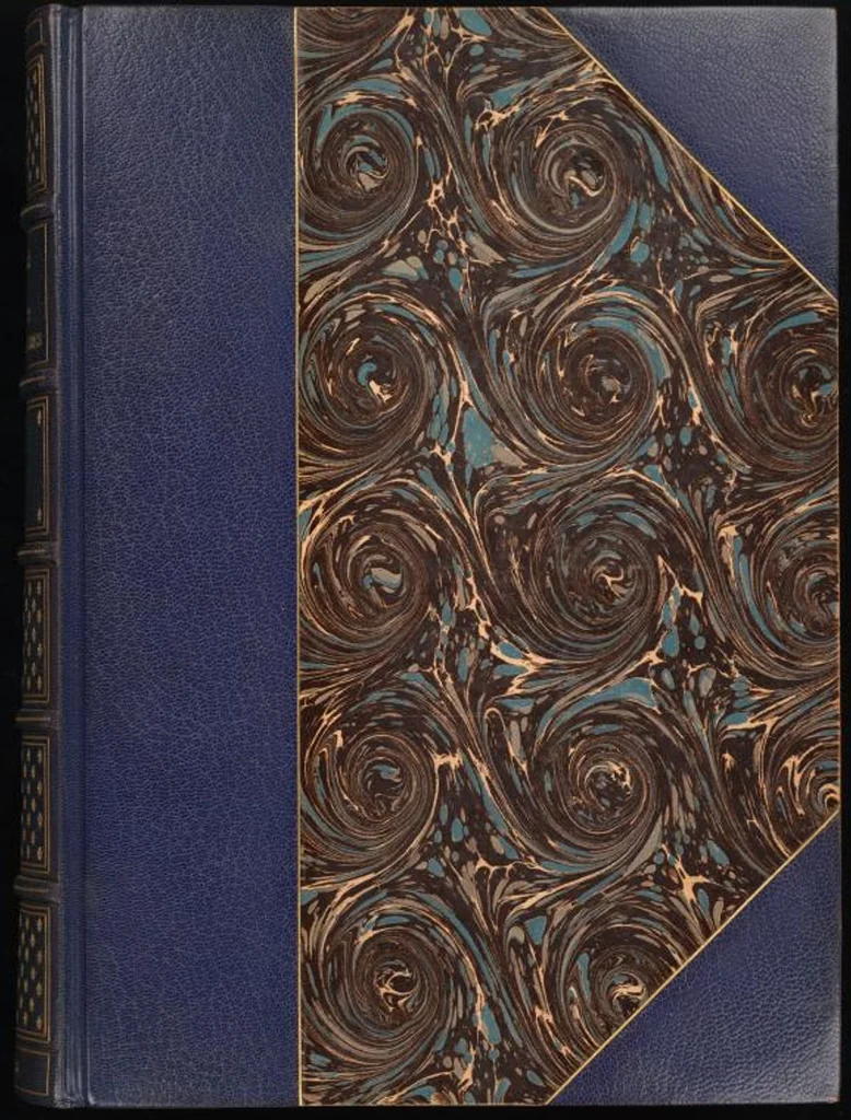 An illustration from Bookbinding : books bequeathed by William Augustus Spencer, 1880, leaf 447