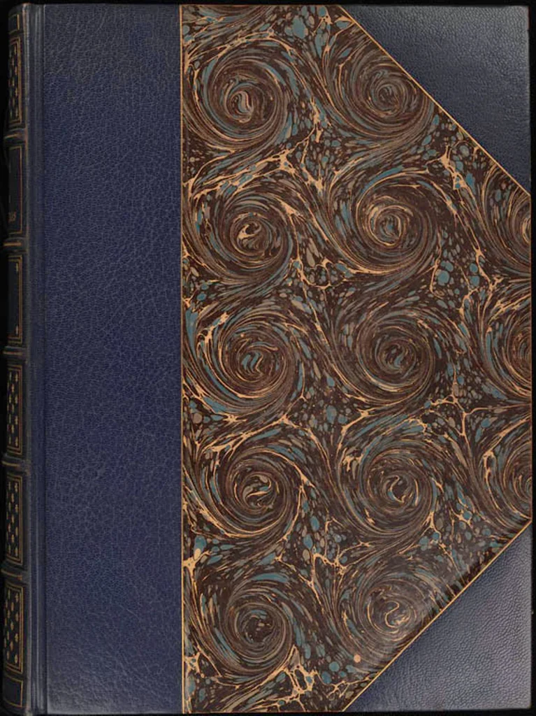 An illustration from Bookbinding : books bequeathed by William Augustus Spencer, 1880, leaf 454